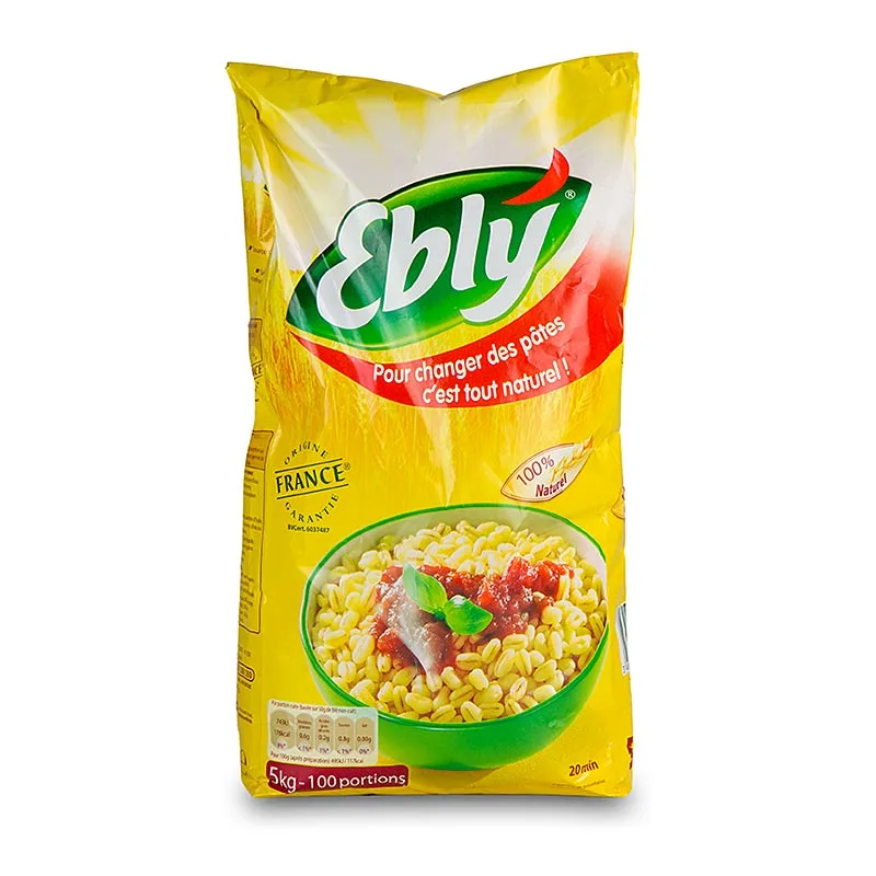 Sachet de blé tendre Ebly 5 kg — stock grossiste Euro Africa FMCG