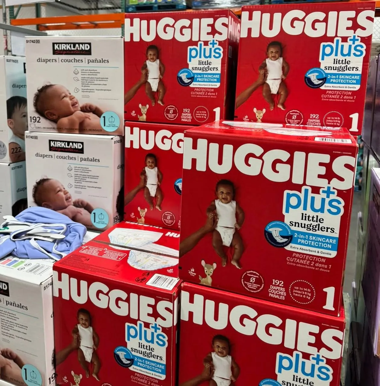 Cartons de couches Huggies Plus — grossiste Euro Africa FMCG