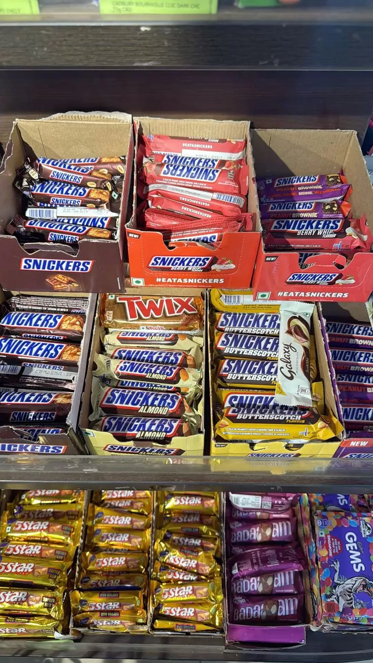 Cartons de barres Snickers et Twix (Mars) — grossiste Euro Africa FMCG